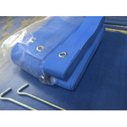 Разметка площадки для бадминтона 13.4х6.1м - голубой (ленты)