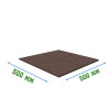 Резиновое покрытие 500x500x30мм Standart