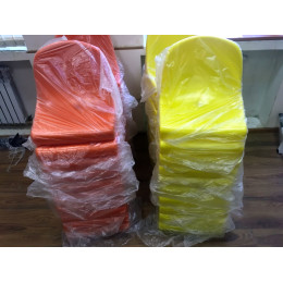 Кресла пластиковые для стадиона 30 шт (триколор)