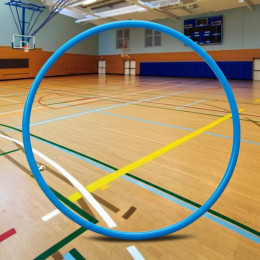 Обруч пластиковый 85см яркие цвета