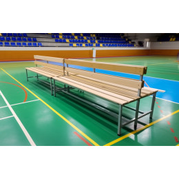 Скамейка для раздевалки 2м, двухсторонняя